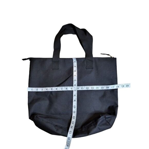 Disney Tote Bag Sz M Aladdin Canvas Black And Gold Boho Double Handle Graphic - Picture 4 of 6